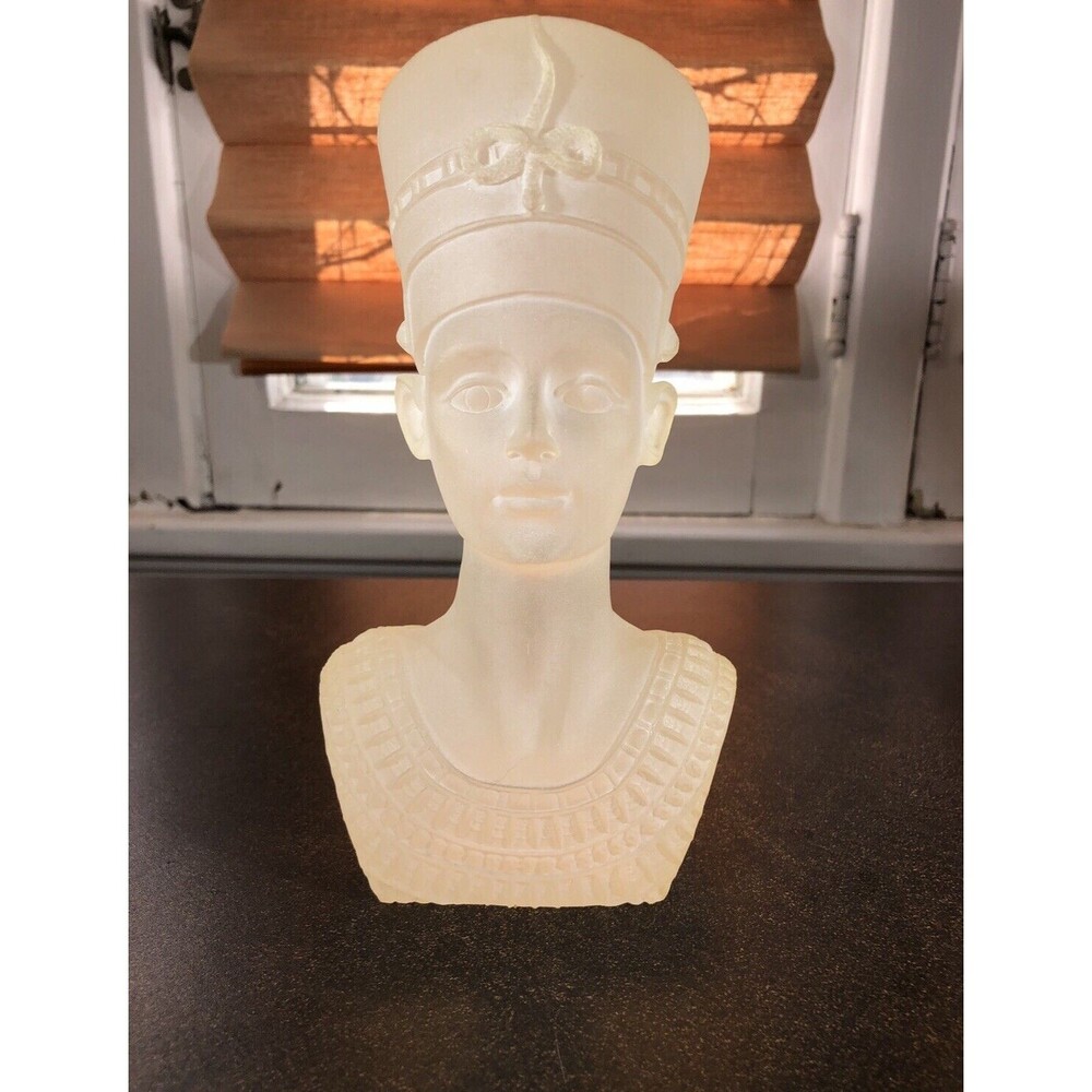 Queen Nefertiti Acrylic Resin Bust Egyptian Sculpture Replica Egyptian Art Decor - Picture 4 of 16